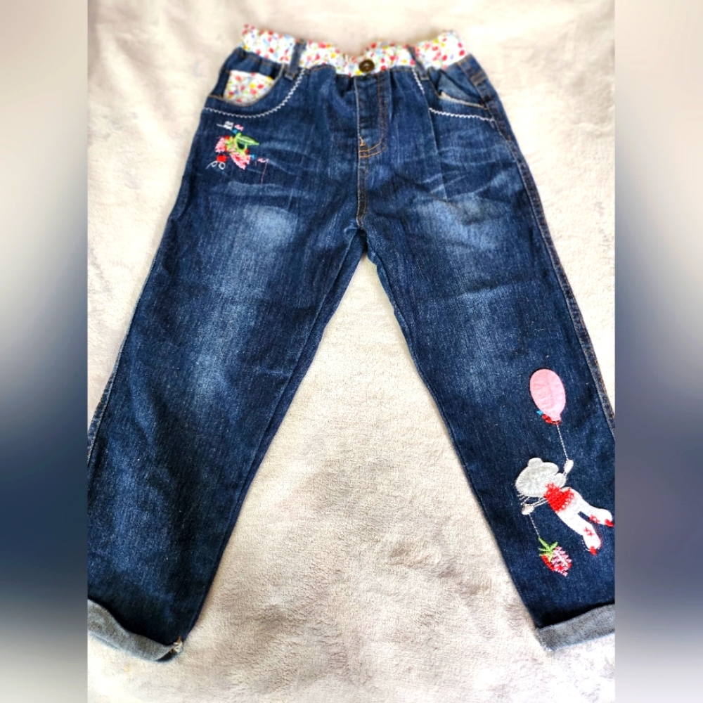 Blue Jean Capri Pants